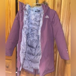 The North Face parka jacket coat dry vent 600 10/12 purple